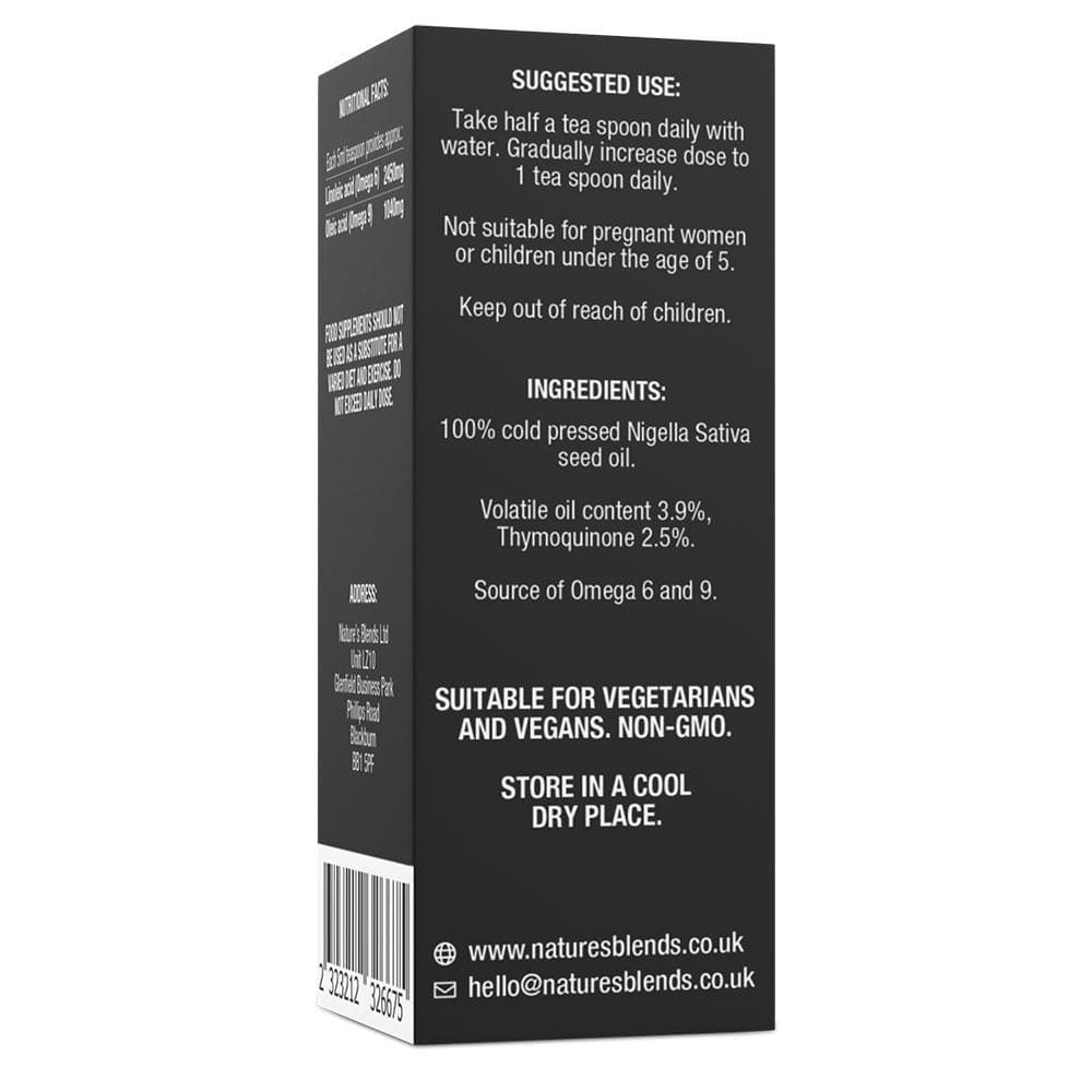 Black Seed Oil by Nature's Blends - 100ml